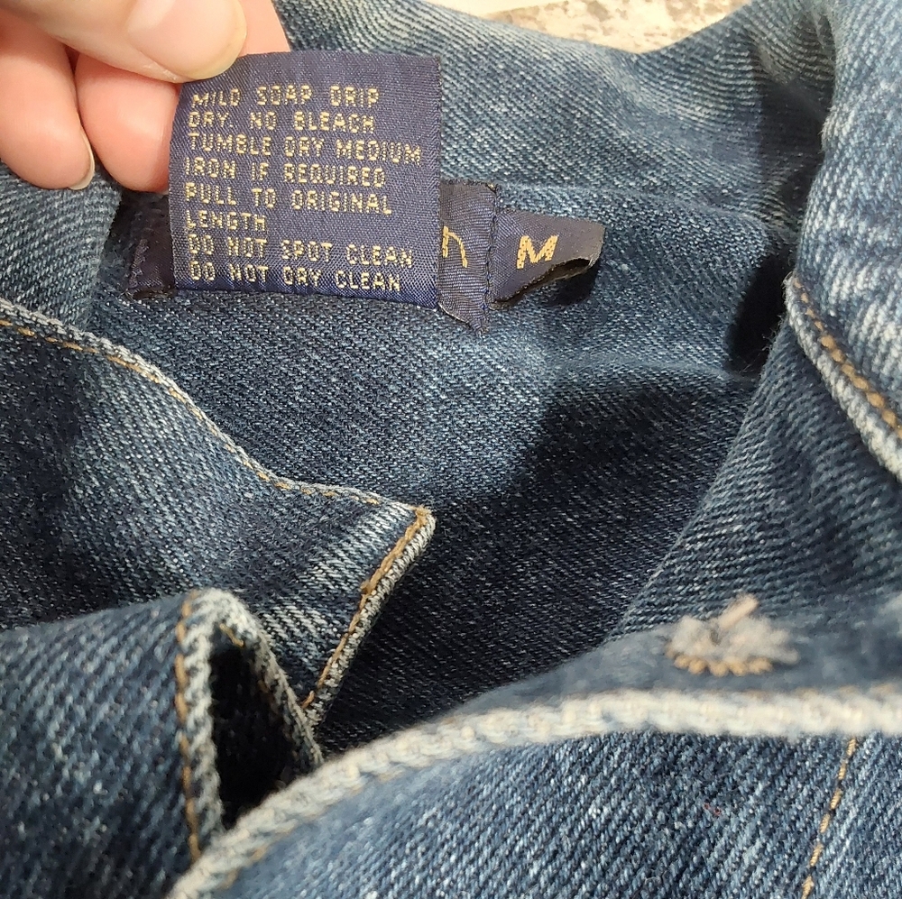 Calvin Klein Classic Blue Denim Jacket M - Picture 9 of 10